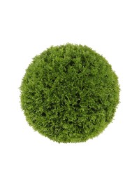 BOULE DECO CYPRES VERT A ASSEMBLER DIA 27CM