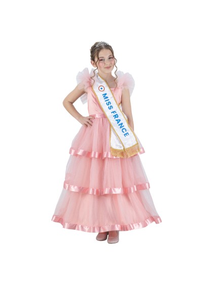 ROBE ROSE MISS FRANCE © 128CM