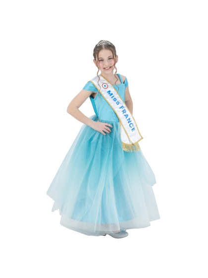 ROBE BLEUE MISS FRANCE © 116CM