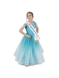 ROBE BLEUE MISS FRANCE © 140CM