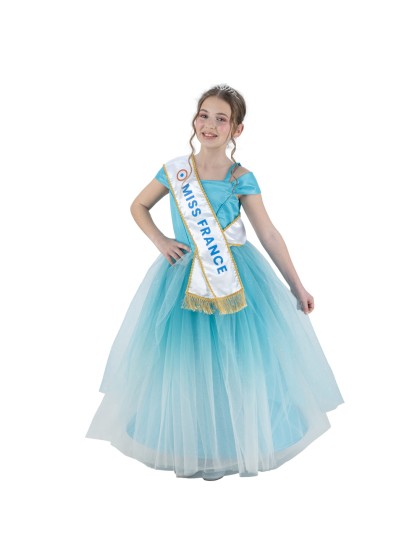 ROBE BLEUE MISS FRANCE © 152CM