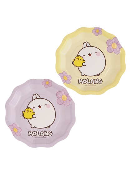 8 ASSIETTES PLASTIC FREE 2 ASS MOLANG © 18CM