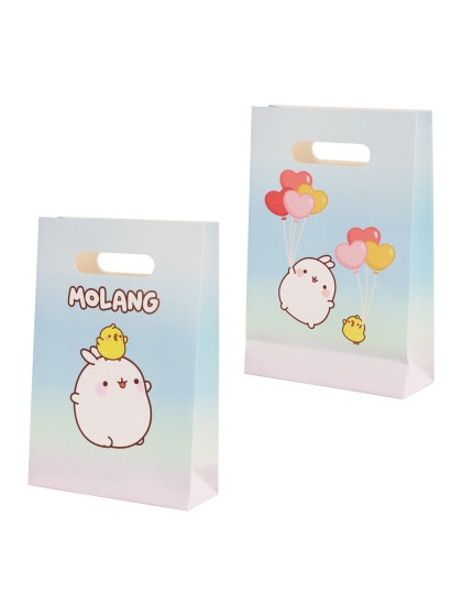 SET 4 SACS CADEAUX PAPIER MOLANG © 15.8CM X 23.6CM