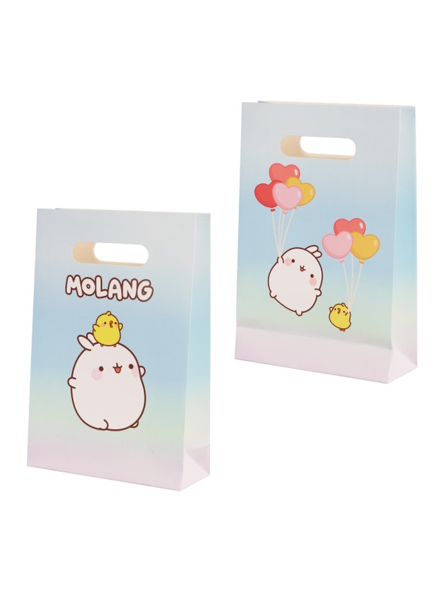 SET 4 SACS CADEAUX PAPIER MOLANG © 15.8CM X 23.6CM