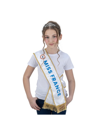 KIT MISS FRANCE © - ECHARPE ET DIADEME TU