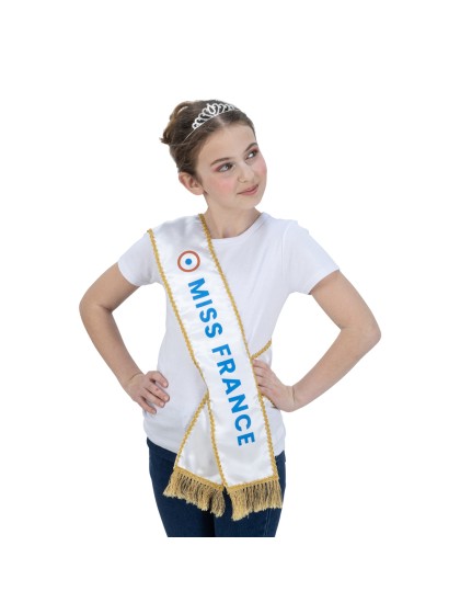 KIT MISS FRANCE © - ECHARPE ET DIADEME TU