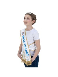 KIT MISS FRANCE © - ECHARPE ET DIADEME TU