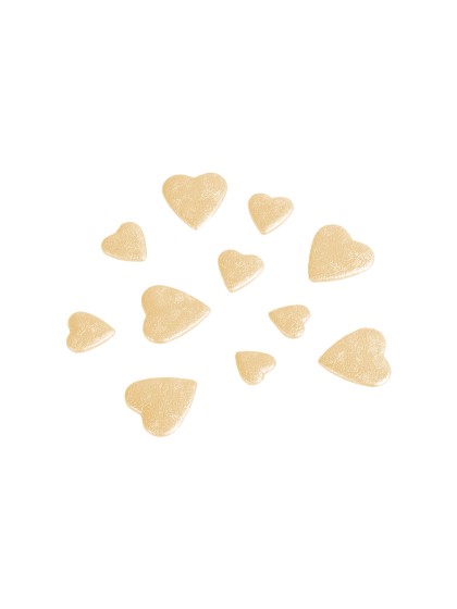 BAG OF 50GR 3D HEARTS TO DISPERSE SALMON COLOR 