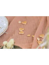 BEUTEL 50 G HERZEN 3D DISP LACHS 2CM/1.5CM
