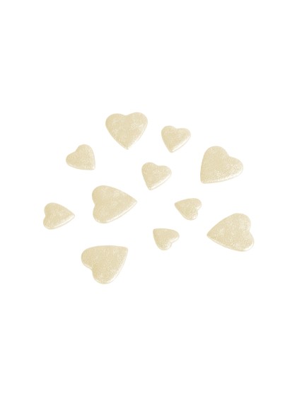 SACHET 50 G COEURS 3D A DISP IVOIRE 2CM/1.5CM