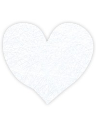 BAG OF 100 WHITE HEARTS ROMANCE TO DISPERSE 4CM