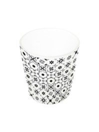 KERZENHALTER GLAS MAJOLIQUE DIA 5.6CM X 6.8CM