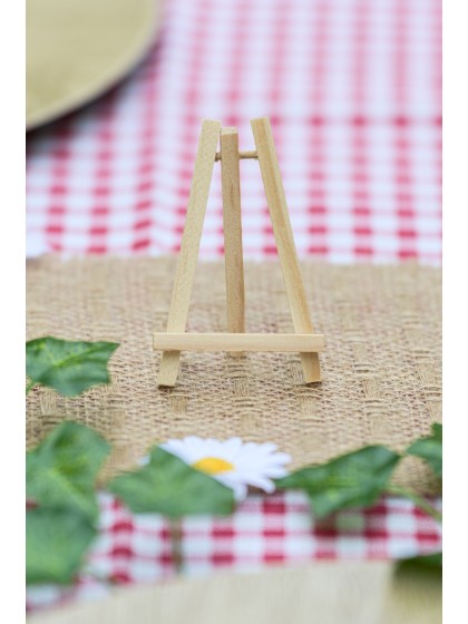 SET OF 6 WOODEN EASELS 8CM X 4.5CM