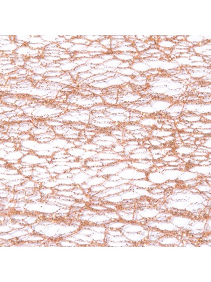 PINK GOLD GLITTERED TABLE RUNNER 30CM X 5M