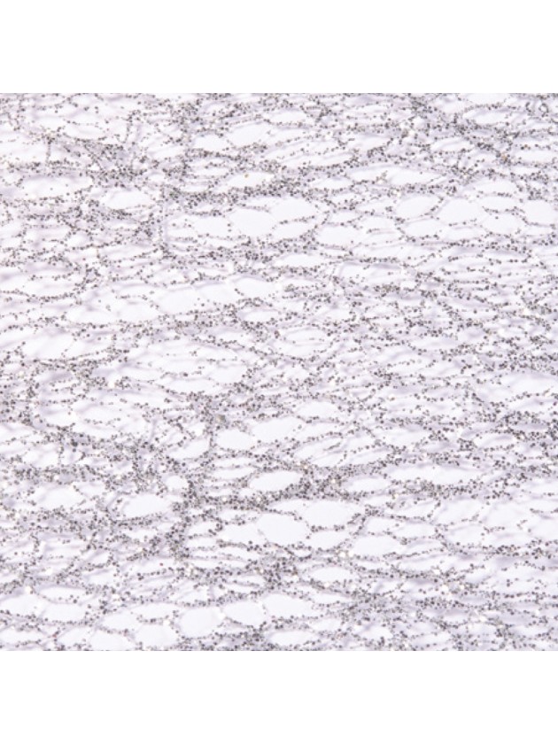 TISCHLÄUFER GLITTER SILBER 30CM X 5M