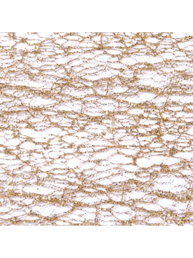 GOLD GLITTERED TABLE RUNNER 30CM X 5M