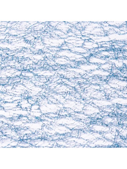 CHEMIN DE TABLE GLITTER BLEU POLAIRE 30CM X 5M