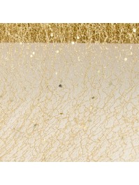 GOLD GLITTERED TABLE RIBBON 10CM X 5M