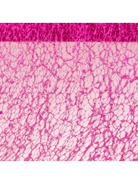 FUCHSIA GLITTERED TABLE RIBBON 10CM X 5M