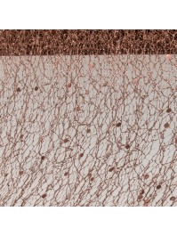 RUBAN DE TABLE GLITTER CHOCOLAT 10CM X 5M