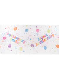 TISCHLÄUFER HERZLICHEN GLÜCKWUNSCH 30CM X 5M