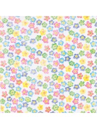 MIXED COLOURS FLOWERS TABLE RUNNER 30CM X 5M