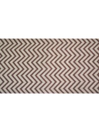 CHEMIN DE TABLE JUTE CHEVRONS BRUN 28CM X 5M