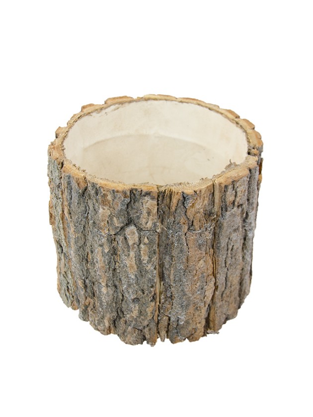 SUPPORT ROND BOIS ECORCE DIA 13 X 11CM