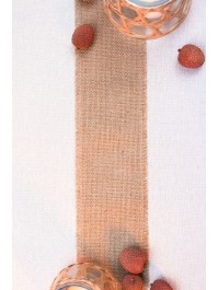 RUBAN DE TABLE JUTE FIL D’OR 10CM X 5M