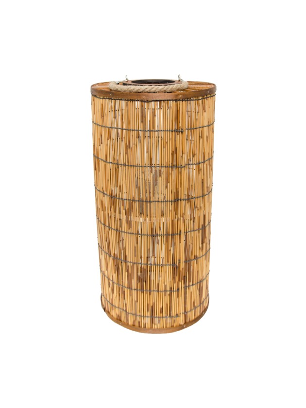 LANTERNE BOIS CYLINDRE DIA 31CM X 61CM