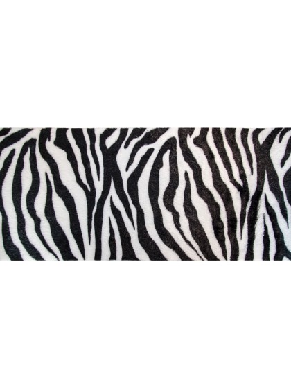 CHEMIN DE TABLE FOURRURE ZEBRE 30CM X 3M