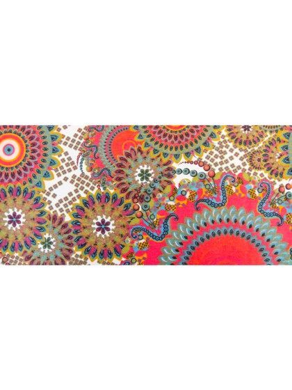 CHEMIN DE TABLE LIN ROUE PAON 28CM X 3M