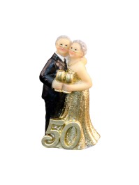 PAAR KUNSTHARZ NOCES D’OR GLAS LA HAND 4.6CM X 3.2CM X 8.6CM