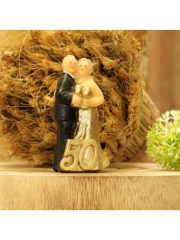 PAAR KUNSTHARZ NOCES D’OR GLAS LA HAND 4.6CM X 3.2CM X 8.6CM