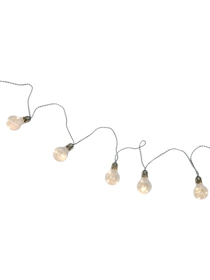 GUIRL 10 AMPOULES LARGES BLANC CHAUD 30 LED 365CM