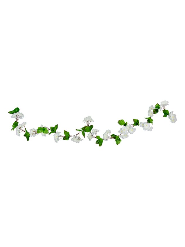 GUIRLANDE FLEURS DE CERISIER BLANC 220CM