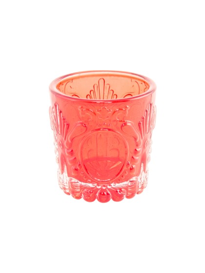 BOUGEOIR ART DECO ROUGE DIA 5.6CM X 5.7CM