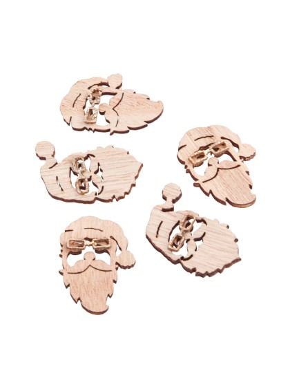 SACHET 8 PERES NOEL BOIS A DISPERSER 3CM X 4CM