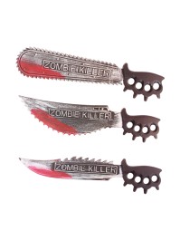 SCIE A MAIN ZOMBIE KILLER ENSANGLANTEE - 3 MOD ASS 50CM