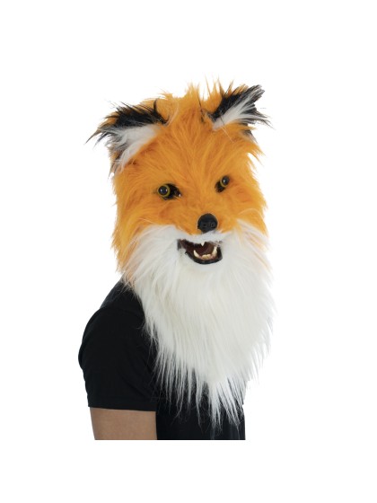 MASKE KUNSTFELL FUCHS MUND  BEWEGLICHE 