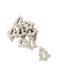 SET 12 SAPINS BOIS A DISPERSER 4CM