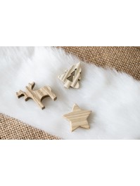 SET 12 SAPINS BOIS A DISPERSER 4CM