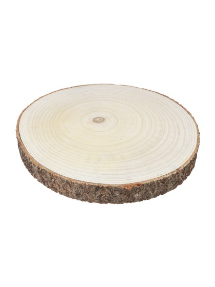 HOLZSCHEIBE MIT RINDE DIA CA. 38CM X 3.5CM