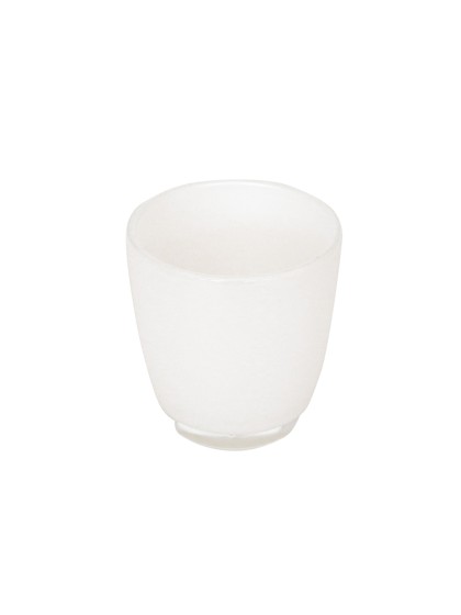 PHOTOPHORE VERRE BLANC PERLE DIA 8.5CM X 9CM