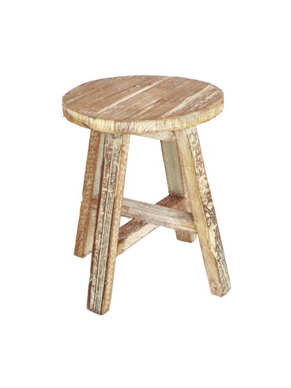 TABOURET BOIS DECO DIA 19CM X 25CM