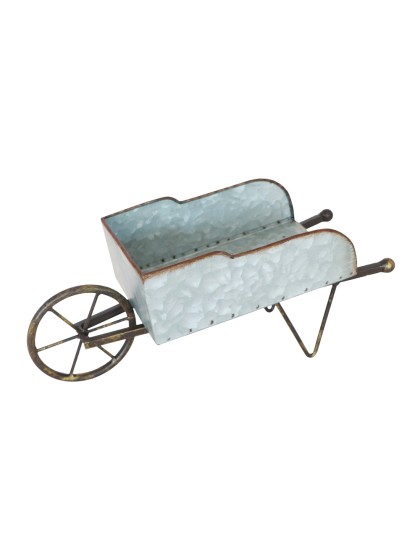 BROUETTE DECO METAL 36CM X 13CM X 16CM