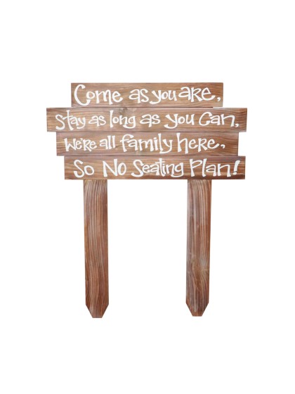 PANNEAU NO SEATING PLAN 81CM X 1CM X 100CM