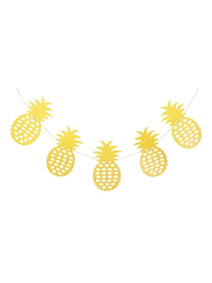 GUIRLANDE 3M 10 ANANAS OR PAILLETE 21.5CM X 12CM