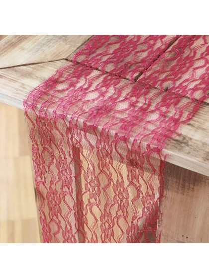 3 TISCHLAUFER SPITZE ROT 19CM X 3.1M