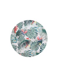 ASSIETTE DECO TROPICAL DIA 33CM X 1.5CM
